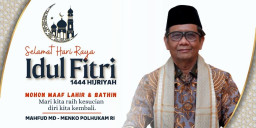 Mahfud MD Minta Semua Instansi Tunda Acara Halal Bihalal