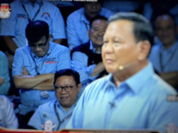 Budiman Setia Dampingi Prabowo di Debat Capres