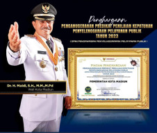 Dinilai Paling Patuh Soal Pelayanan Publik, Pemkot Madiun Raih Penghargaan dari Ombudsman RI