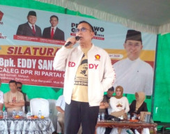 Ir.H.Edi Santana Putra, Caleg DPR RI dari Partai Gerindra Sosialisasi ke Pendukungnya 