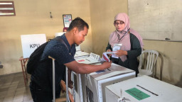 KPU Kota Madiun Simulasi Pencoblosan Jelang Pemilu