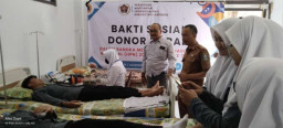 Sambut HPN 2024, PWI Lamongan Gelar Donor Darah