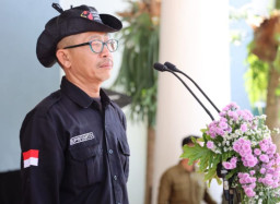 Ketua Bawaslu Kota Batu Pimpin Apel Siaga Pengawas Pemilu Tahun 2024