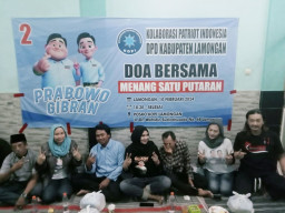 KOPI Lamongan Doakan Prabowo-Gibran Menang Satu Putaran