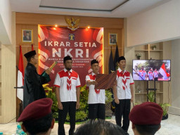 Tiga Napiter Lapas Kelas I Madiun Ikrar Setia NKRI