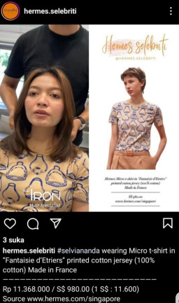 Potong Rambut di Salon, Istri Gibran Pakai Kaos Oblong Merek Hermes Seharga Rp11 Juta 