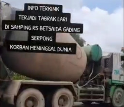 Usai Tabrak Pemotor hingga Tewas, Truk Molen Melarikan Diri
