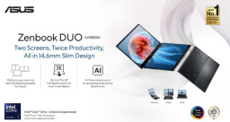 ASUS Zenbook DUO, Laptop Dual-Screen OLED Terbaik di Dunia