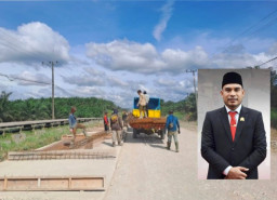 Perbaikan Ruas Jalan Tahun Serongga Pakai Dana Kompensasi