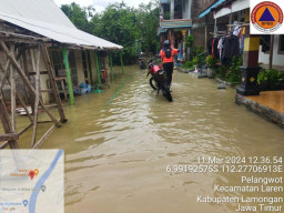 Banjir di Lamongan Meluas Hingga Merendam 4 Kecamatan