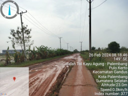 Warga Pulokerto Gandus Mendambakan Jalan Beraspal