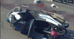 Pengendara Wanita Dilindas Truk Trailer, cuma Tersisa Kaki