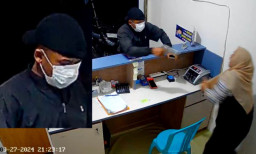 Aksi Perampok di Lamongan, Terekam Kamera CCTV