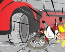 Diduga Kurang Konsentrasi, Pengendara Beat Tewas Dilindas Tronton