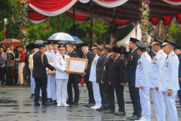 Pertama dalam Sejarah, Halaman Balai Kota Surabaya Jadi Tempat Upacara Hari Otoda Nasional 2024