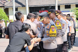 Kapolres Nganjuk Gelar Halal Bihalal bersama Anggota dan ASN Polri