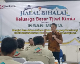Halalbihalal dengan Wartawan, Pabrik Kertas Tjiwi Kimia Gaungkan Kepedulian Lingkungan
