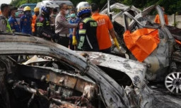 Kecelakaan di KM 58 Tol Jakarta-Cikampek, GranMax Isi 9 Ditumpangi 12 Orang