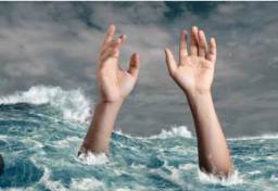 Disambar Petir, Dua  Pemancing Tenggelam