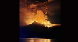 Gunung Ruang Erupsi, Berpotensi Tsunami