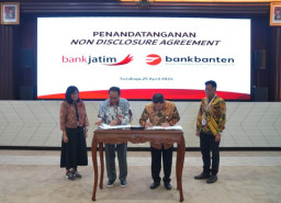 Jajaki KUB, Bank Jatim-Bank Banten Tandatangani NDA