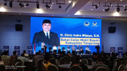 Chris Indra Wijaya Sampaikan Visi dan Misi di Hadapan DPW  NasDem Banten
