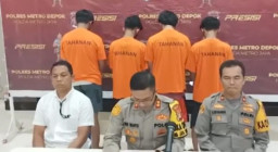 Polisi Amankan Empat Pelaku Pembacokan Buron di Cimanggis, Empat Lainnya Buron