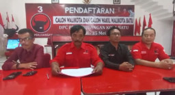 Terakhir Pengembalian Formulir di DPC PDIP Kota Batu, 1 Bakal Calon Tak Hadir