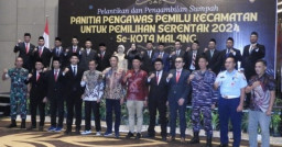 Panwascam Pilkada 2024 Resmi Dilantik, Pj Walikota Malang Pastikan Berjalan Lancar