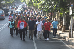 Sambut Hari Lahir Pancasila, Pemkot Batu Gelar Jalan Sehat dan Senam Bersama