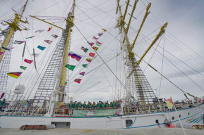 KRI Dewaruci Sambangi “Jalur Rempah” di Perairan Aceh