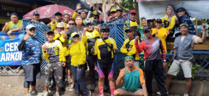 Komunitas Gowes Satu Hati Kota Malang Gelar Gowes Sambang Dulur dan Bakti Sosial