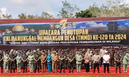 Kepala Staf Angkatan Darat Jendral TNI Maruli Simanjuntak. M. Sc. Tutup Kegiatan TMMD ke-120 