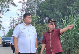 Sekda Banyuasin Survey Tanah Hibah Eks BLBI KPKNL Kemenkeu di Kecamatan Talang Kelapa