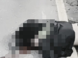 Tabrak Pembatas Tengah Jalan, Pengemudi Scoopy Tewas