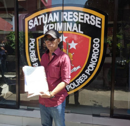 Datangi Polres, LSM Gemas Ponorogo Tagih Penanganan Kasus Bronjong Rp 1,2 M