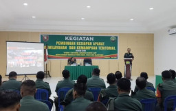 Kodim 1004/Kotabaru Adakan Giat Pembinaan Kesiapan Aparat
