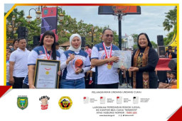 Kado HJM ke-106, Pemkot Madiun Pecahkan Rekor MURI Dribble Bola Basket Peserta Terbanyak