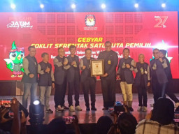 Di Hari Awal Coklit, Pantarlih Pilkada Serentak di Jatim Pecahkan Rekor MURI