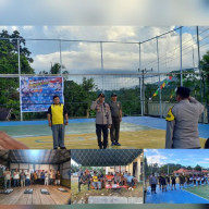 Hari Bhayangkara ke-78, Polsek Sungai Durian Adakan Turnamen Bola Volley Kapolsek Cup II