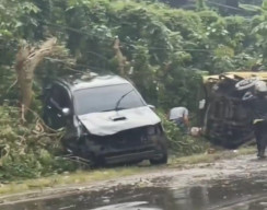 Kecelakaan di Jalur Pelaihari-Banjarmasin, Pengendara Motor Tergeletak Dekat Drainase