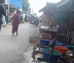 Satu Pria Tewas Terkapar di Pasar usai Ditusuk Pria Tak Dikenal