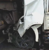 Pick Up Angkut Lele Tabrak Truk dari Belakang di Tol Pekanbaru-Dumai, 1 Tewas
