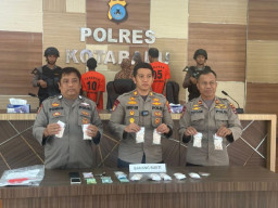 Sat Pol Airud Polres Kotabaru Berhasil Amankan Terduga Pengedar Obat Carnopen/Jenith