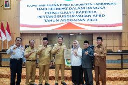 Paripurna DPRD Lamongan Persetujuan Raperda Pertanggungjawaban Pelaksanaan APBD 2023