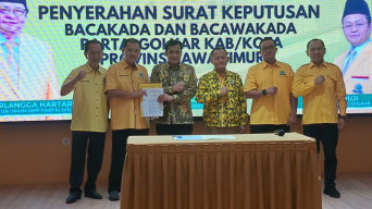 Dapat SK Golkar Maju Pilkada Kota Madiun, Bonie Laksmana Comeback Politik