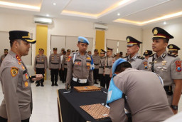 Sejumlah Perwira Polres Batu Mendapatkan Mutasi dan Promosi Jabatan