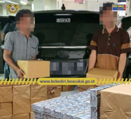 Bea Cukai Gagalkan Pengiriman Rokok Ilegal Senilai Rp 416 Juta di Tol Jombang