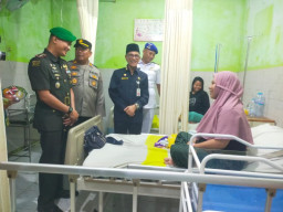 Dandim 1004/Kotabaru bersama Sekda Kotabaru Kunjungi RSUD Pangeran Jaya Sumitra