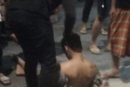 Maling Motor Babak Belur Dihajar Warga Gresik